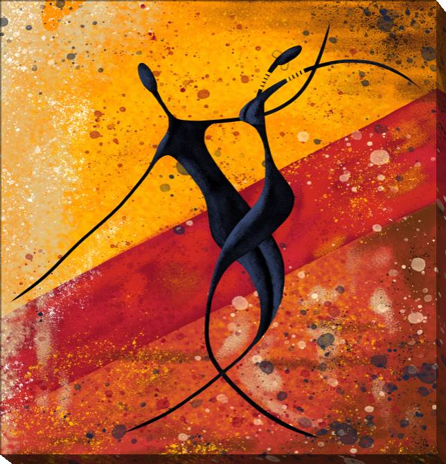 Paintings on canvas African couple