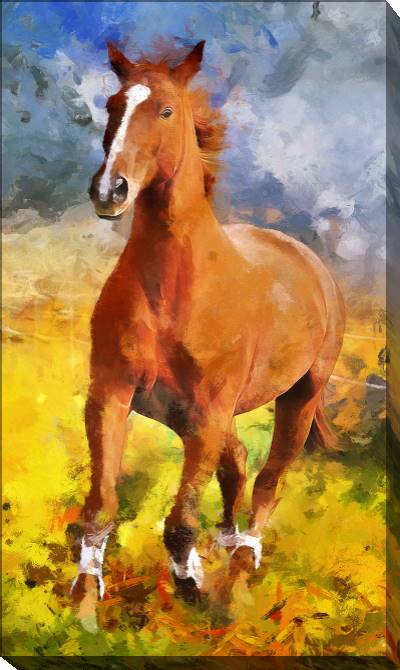 Paintings on canvas Horse digital painting