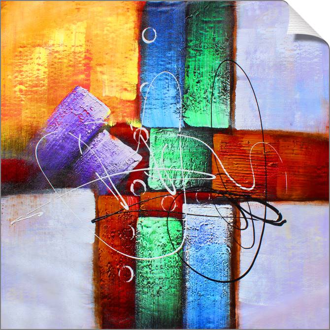 Купить и печать на заказ Картины на холсте Абстракция на сиреневом фоне