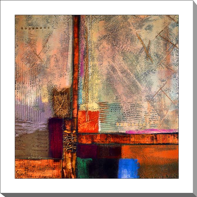 Купить и печать на заказ Картины на холсте Абстракция с оранжевыми полосками