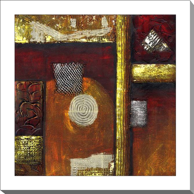Paintings on canvas Golden abstraction