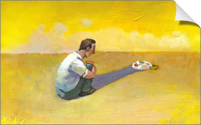 Картины на холсте Surrealism the man and the mask