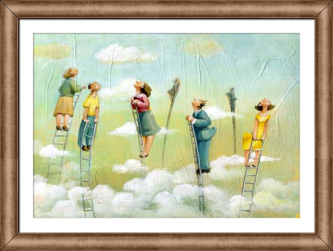 Купить и печать на заказ Картины в рамке, багете Сюрреализм аллегория надежды