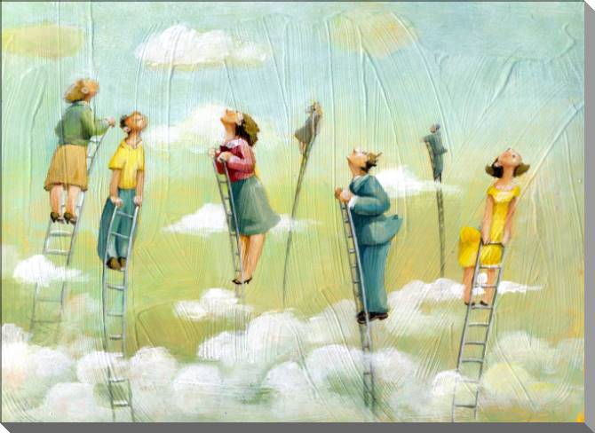 Картины на пластике, пеноркартоне Surrealism allegory of hope