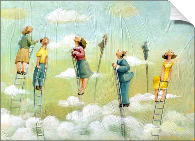 Купить и печать на заказ Картины на холсте Сюрреализм аллегория надежды