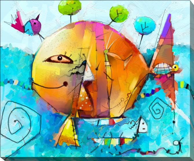 Картины на холсте Fabulous fish