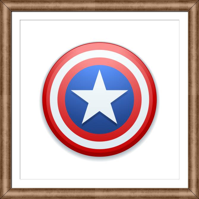 Купить и печать на заказ Репродукции картин Капитан Америка