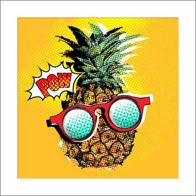 Paintings, photos from Passepartout Funny pineapple