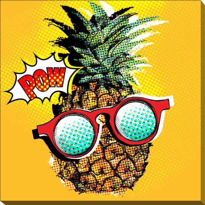 Paintings on canvas Funny pineapple
