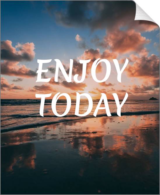 Купить и печать на заказ Картины на холсте Enjoy today