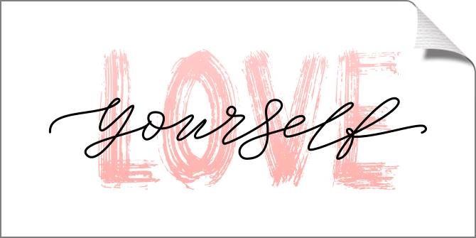 Купить и печать на заказ Картины на холсте Love yourself