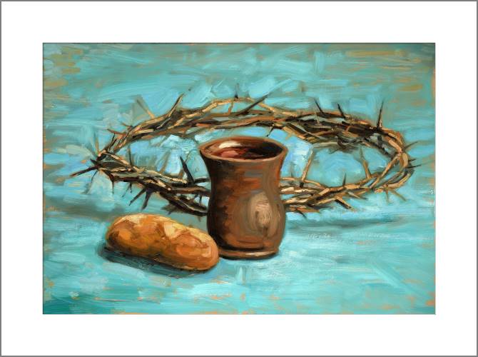 Купить и печать на заказ Картины, фото с паспарту Терновый венец