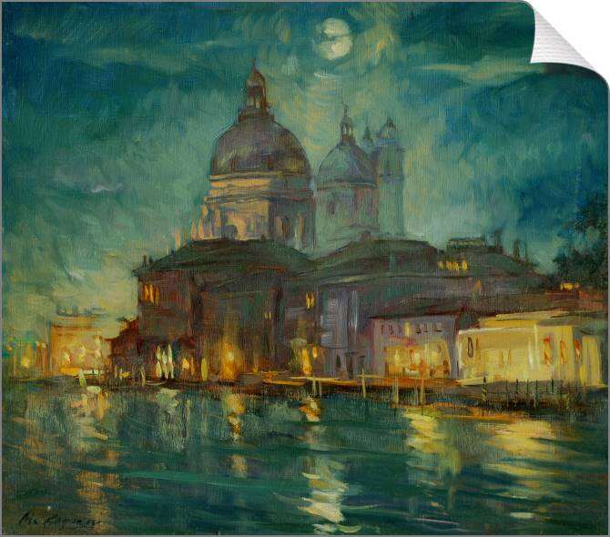 Купить и печать на заказ Картины на холсте Ночная Венеция