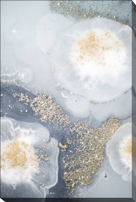 Paintings on canvas Luxurious texture with Golden crumbs