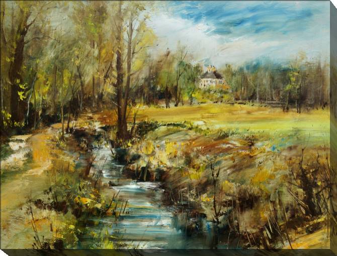 Paintings on canvas The road to the castle