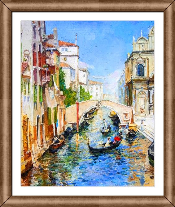 Купить и печать на заказ Картины в рамке, багете Венецианский пейзаж
