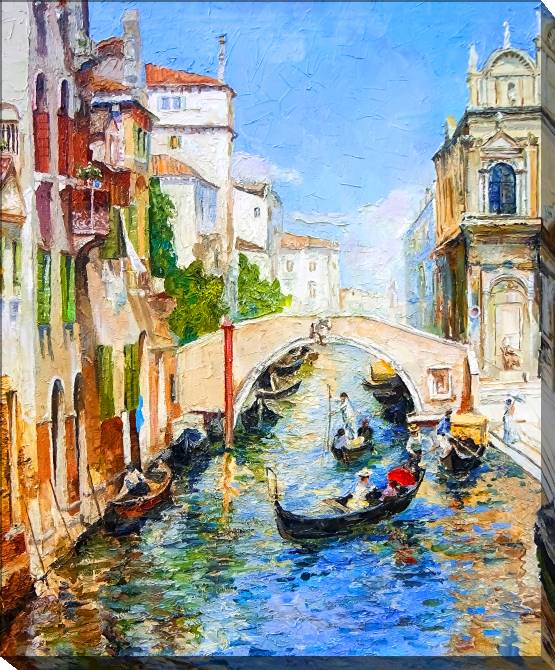 Paintings on canvas The Venetian landscape