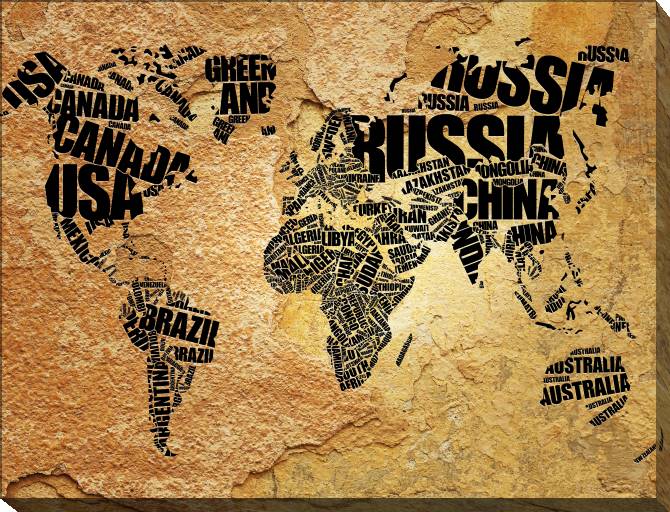 Картины на холсте Card on textured background