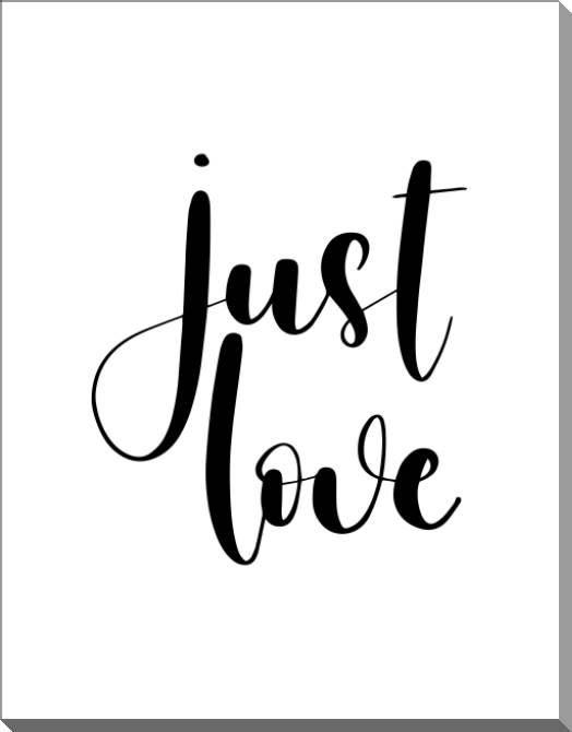 Картины на пластике, пеноркартоне Just love