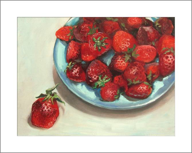 Paintings, photos from Passepartout Strawberry in a plate
