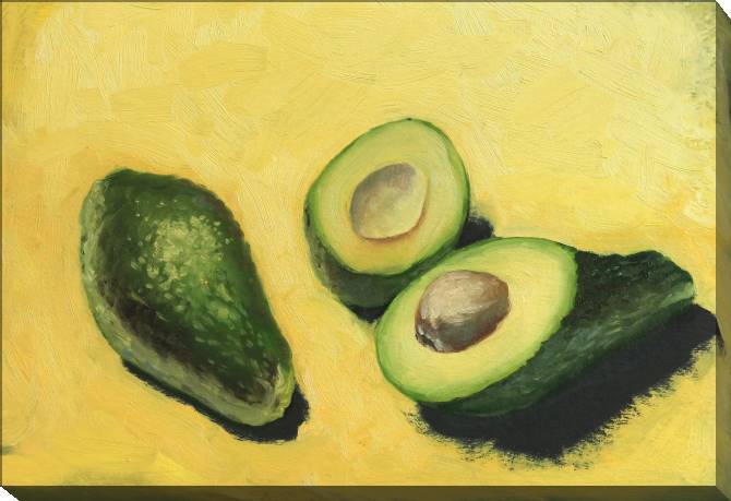 Paintings on canvas Sliced avocado