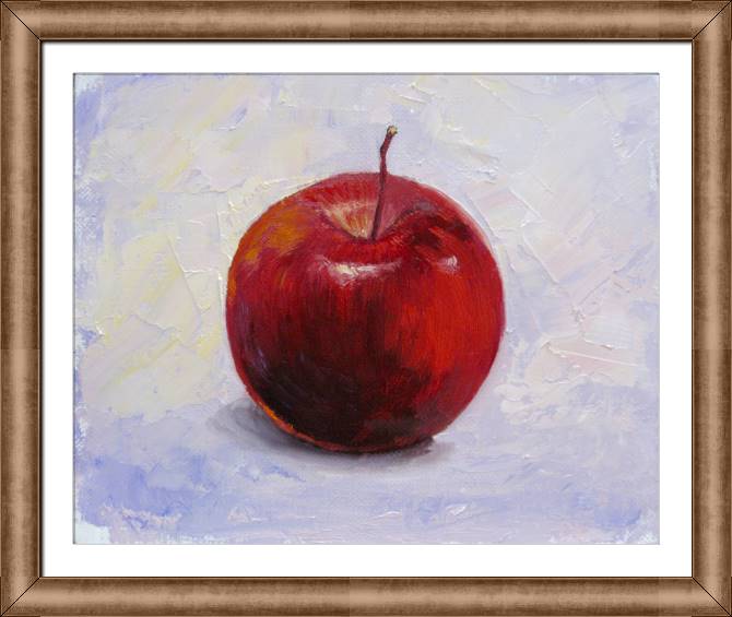 Купить и печать на заказ Картины в рамке, багете Красное яблоко
