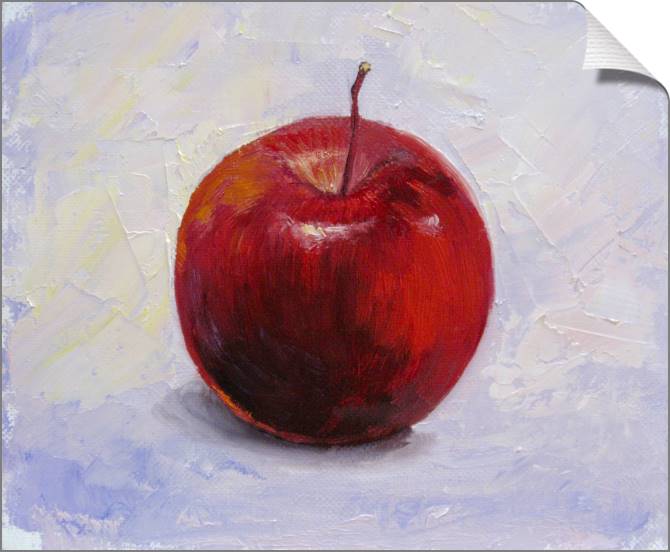 Купить и печать на заказ Картины на холсте Красное яблоко