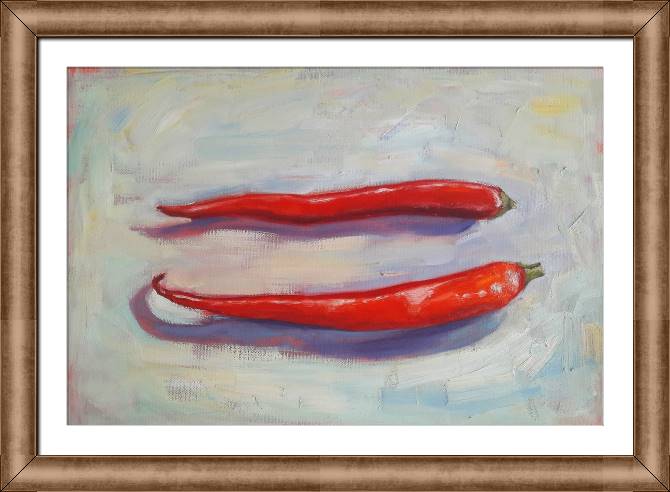 Купить и печать на заказ Картины в рамке, багете Перцы чили
