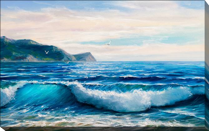 Paintings on canvas Blue sea