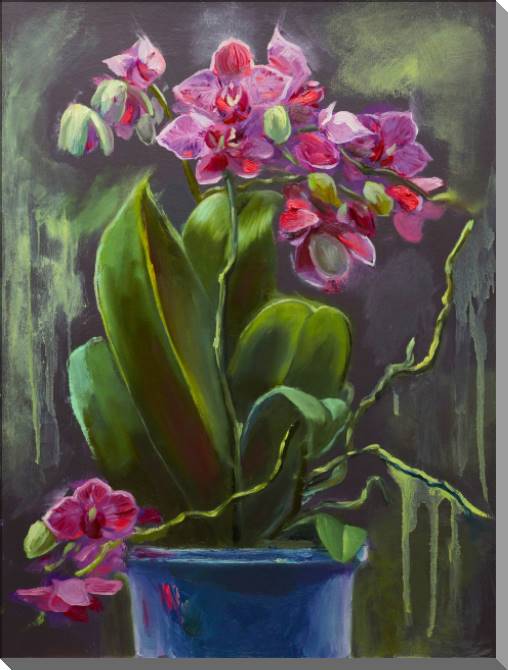 Картины на пластике, пеноркартоне Pink Orchid