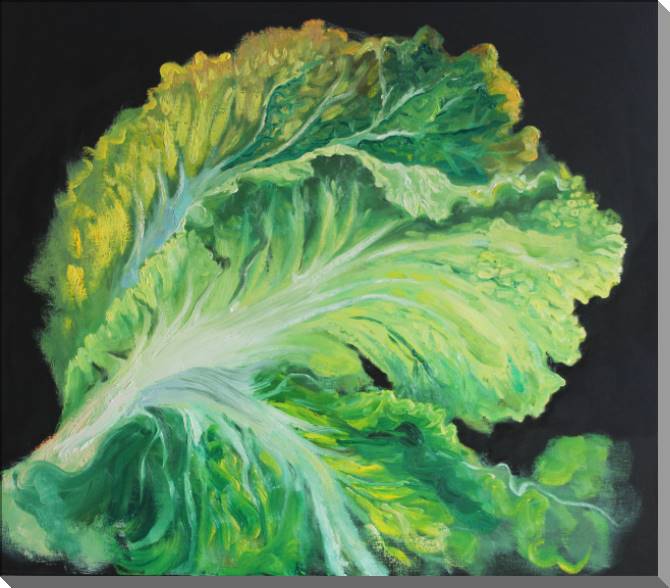 Картины на пластике, пеноркартоне Cabbage leaves