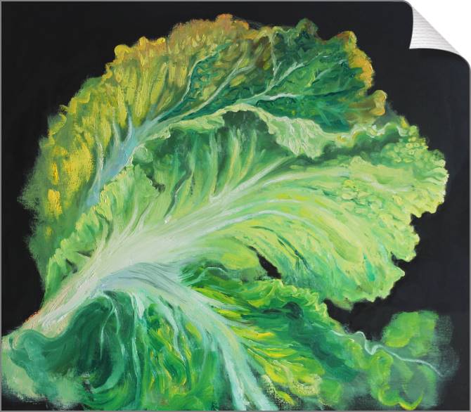 Купить и печать на заказ Картины на холсте Листья капусты