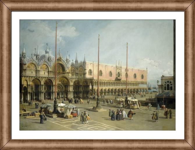 Купить и печать на заказ Картины в рамке, багете Площадь Святого Марка