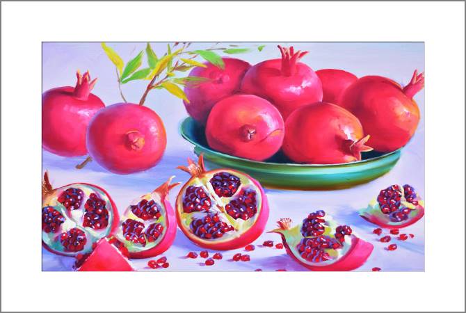 Картины, фото с паспарту Bright grenades