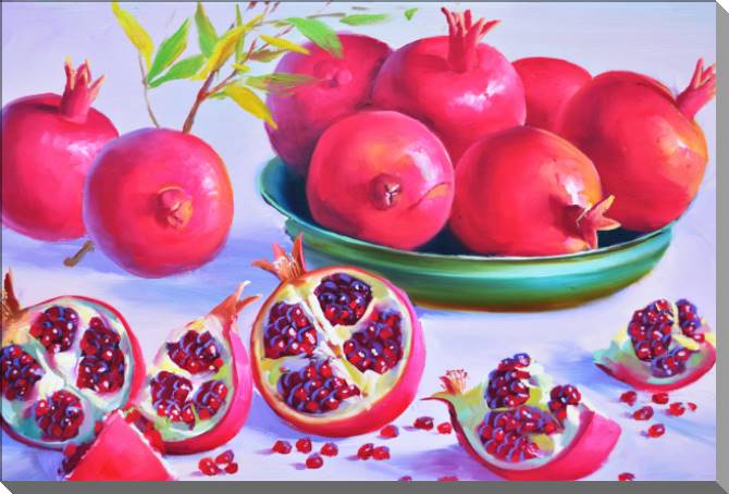 Картины на пластике, пеноркартоне Bright grenades