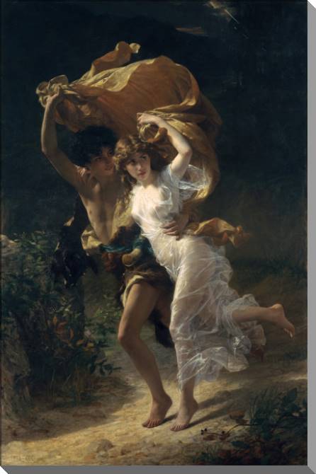 Картины на пластике, пеноркартоне The Storm (Pierre-Auguste Cat)