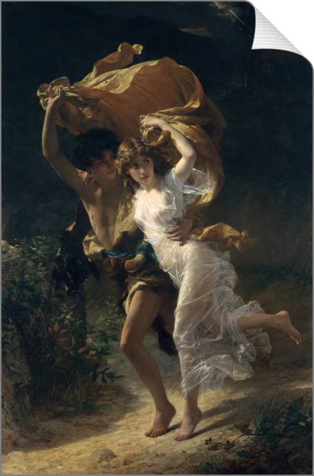 Картины на холсте The Storm (Pierre-Auguste Cat)