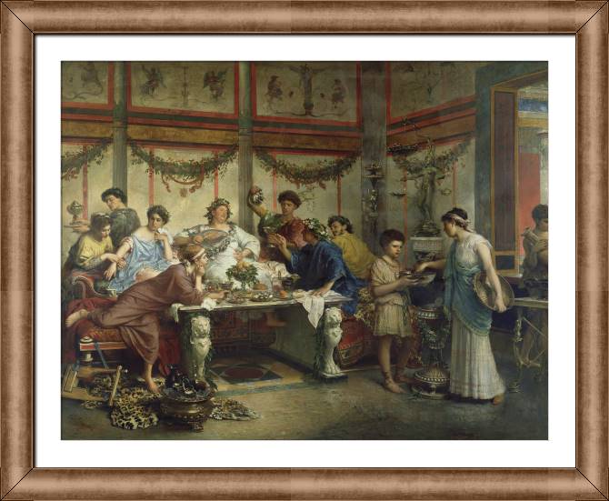 Купить и печать на заказ Картины в рамке, багете Римский праздник