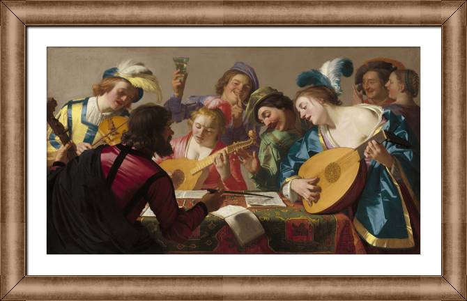 Купить и печать на заказ Картины в рамке, багете Концерт