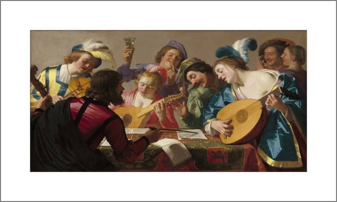 Купить и печать на заказ Картины, фото с паспарту Концерт