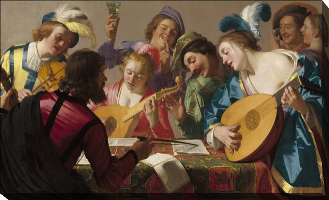 Картины на холсте Concert (Gerrit van Honthorst)