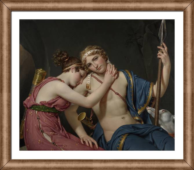 Купить и печать на заказ Картины в рамке, багете Прощание Телемаха и Евхаристии