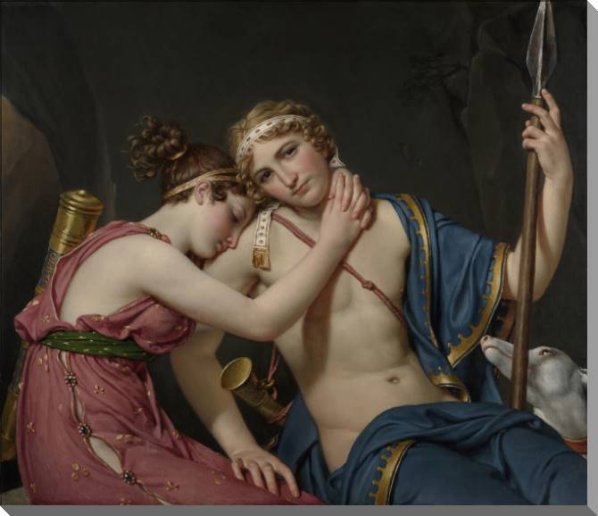 Картины на пластике, пеноркартоне Farewell Telemachus and Euchari (Jacques Louis David)