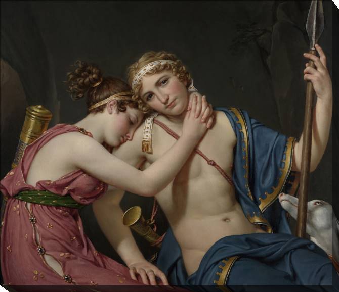 Картины на холсте Farewell Telemachus and Euchari (Jacques Louis David)