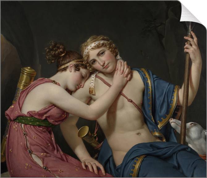 Paintings on canvas Farewell Telemachus and Euchari (Jacques Louis David)