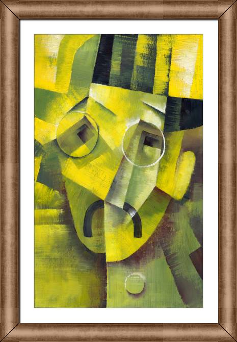 Купить и печать на заказ Картины в рамке, багете Лицо в стиле кубизм