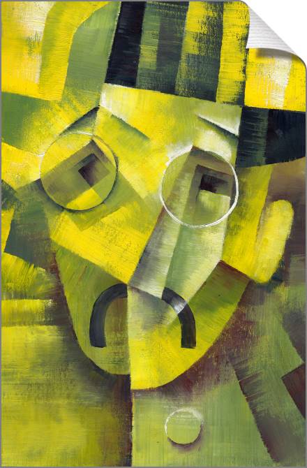Картины на холсте Face in a cubist style