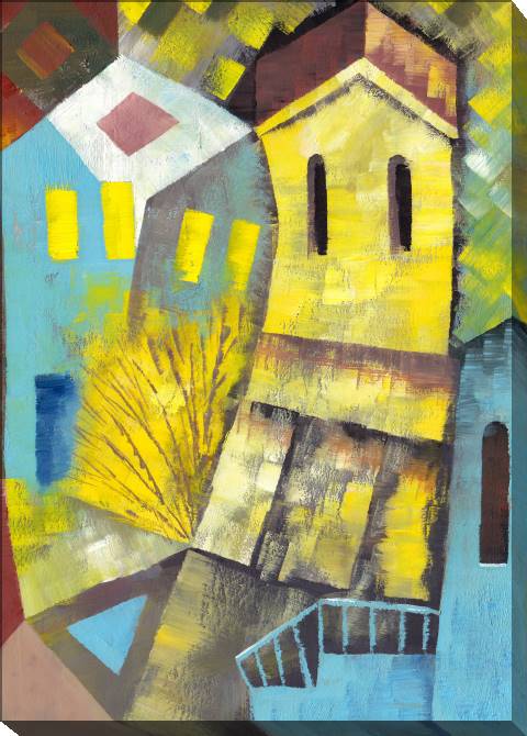 Картины на холсте The city in the style of cubism