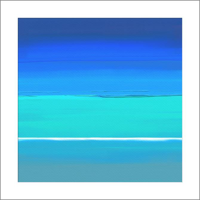 Купить и печать на заказ Картины, фото с паспарту Бирюзовый минимализм