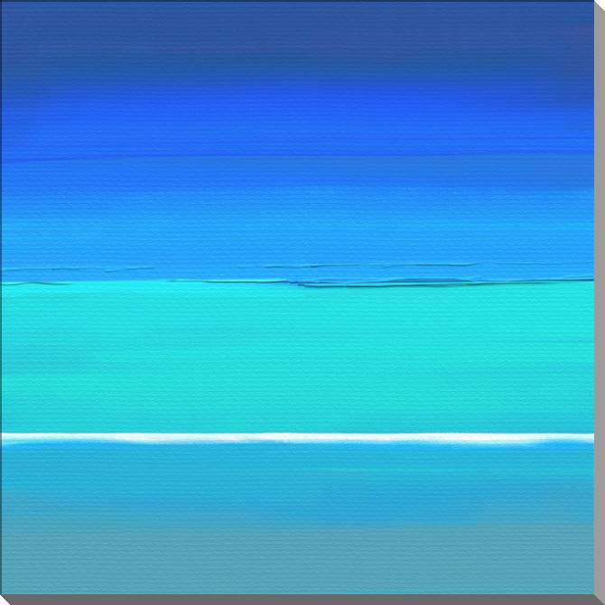 Картины на пластике, пеноркартоне Turquoise minimalist